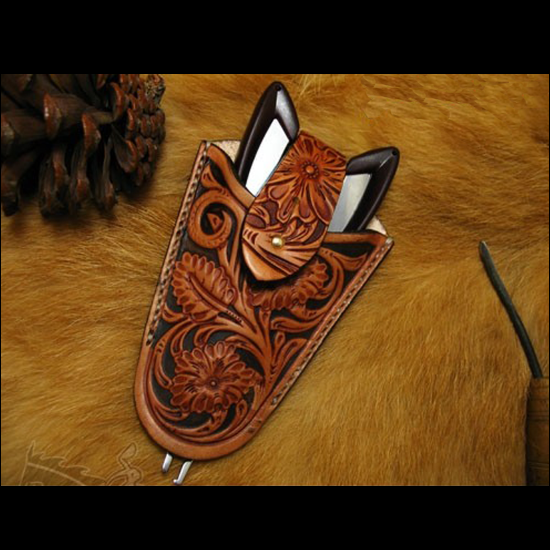 Unique Leather Work - 唐王朝の花手仕事ユニークな革加工ツール彫刻パンチスタンプクラフト革彫刻ツール