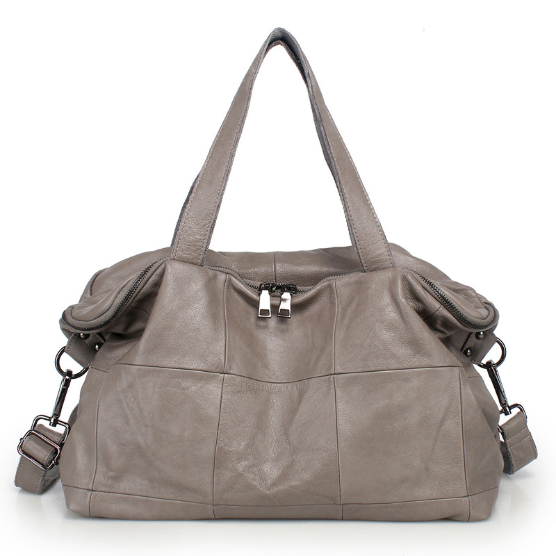 Leather Work Bag Women - 大容量トートバッグ女性用本革クロスボディバッグソフトカジュアルショルダーバッグ広々としたハンドバッグ仕事旅行ショッピング