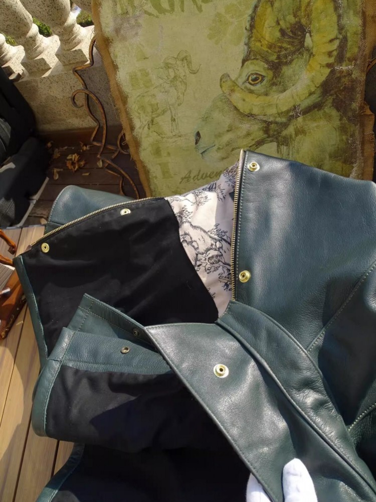 メンズ本物の牛革ジャケットハンティングコート春ターンダウンカ - Leather Work Jacket Mens のレビューと価格