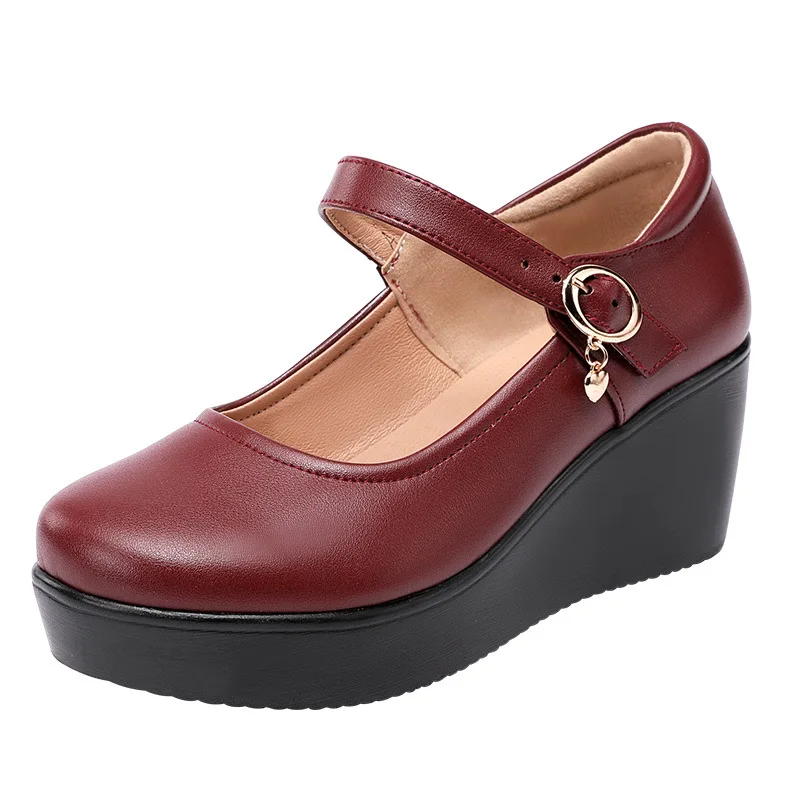 6cmヒール、小さめサイズ（32-43）、ヴィンテージ風、浅 - Vintage Leatherwork のレビューと価格
