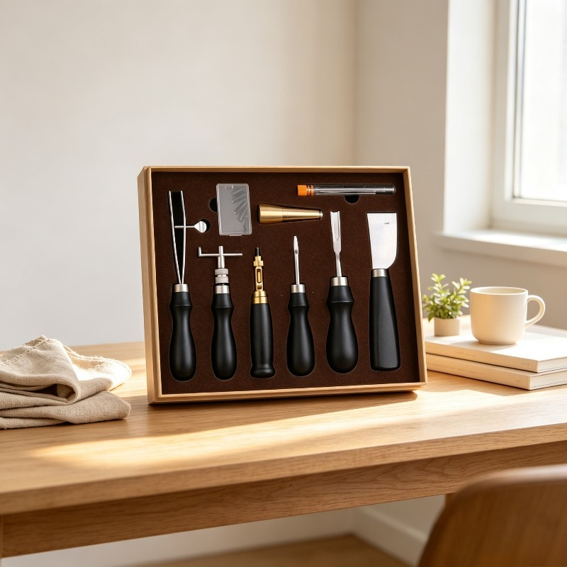 完全な革製手縫いキット、プロ仕様DIYクラフトツールセット（ - Beginner Leatherwork Kit のレビューと価格