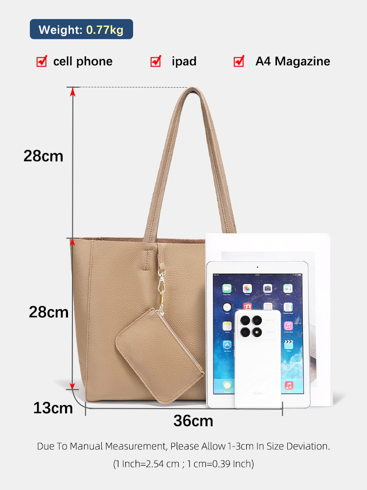 Zency 本革製大型トートバッグ ビーチハンドバッグ 高級 - Leather Work Bag Women のレビューと価格