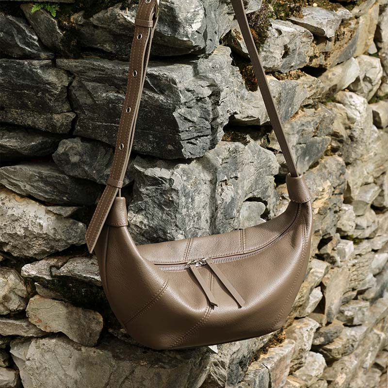 高級本革クロスボディ財布女性ミニマリストヴィンテージハーフム - Vintage Leatherwork のレビューと価格