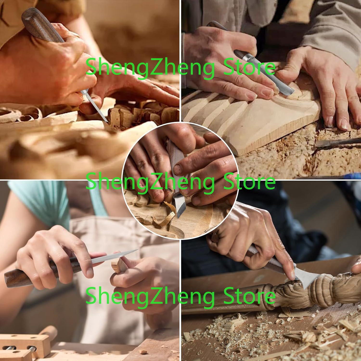 木彫りツールセットキット 木工彫刻ナイフツールセット 初心者 - Beginner Leatherwork Kit のレビューと価格