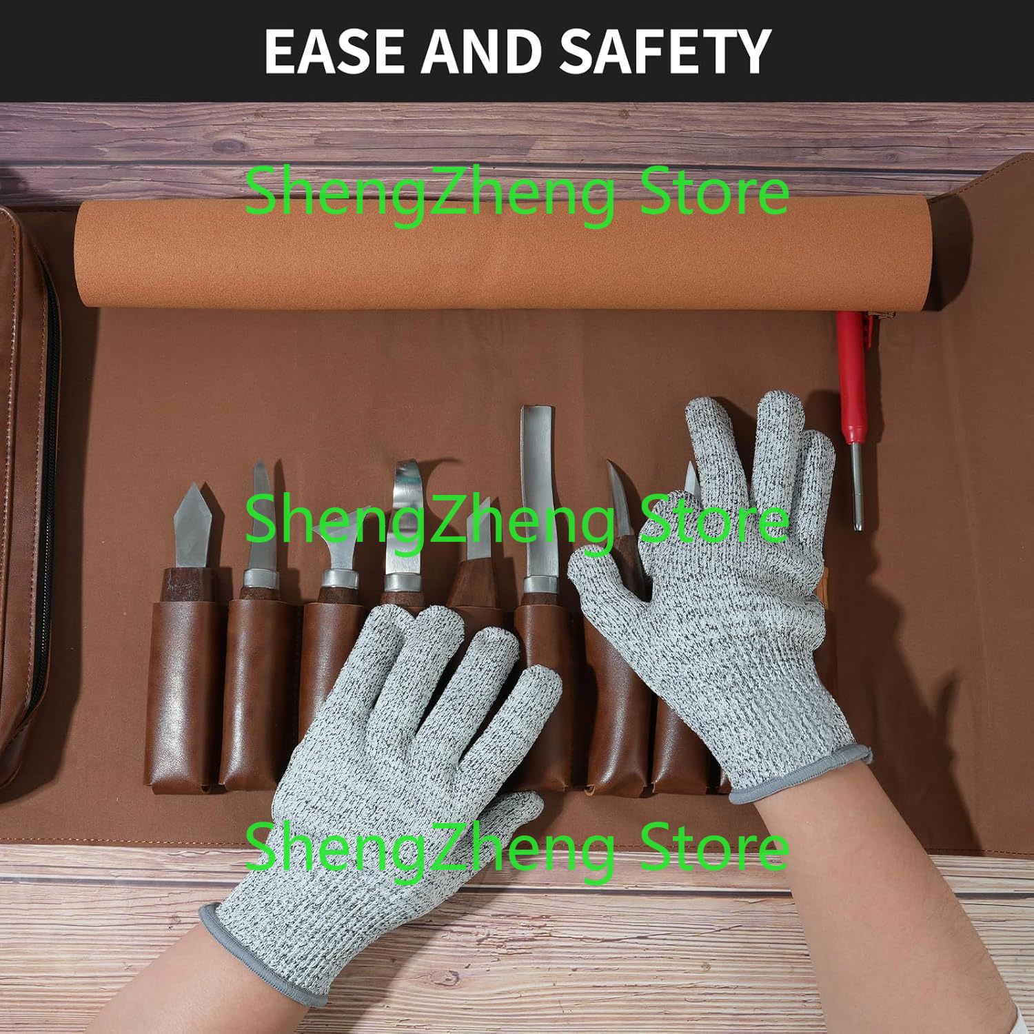 木彫りツールセットキット 木工彫刻ナイフツールセット 初心者 - Beginner Leatherwork Kit のレビューと価格