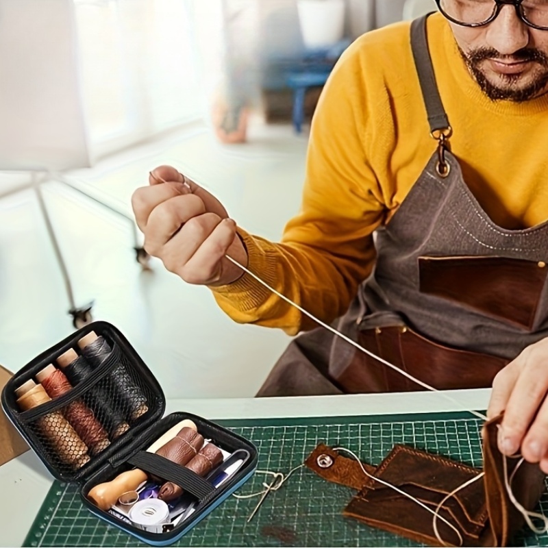 革製品縫製キット、革製品修理キット（太目針とワックス糸付き） - Leatherwork Needles のレビューと価格