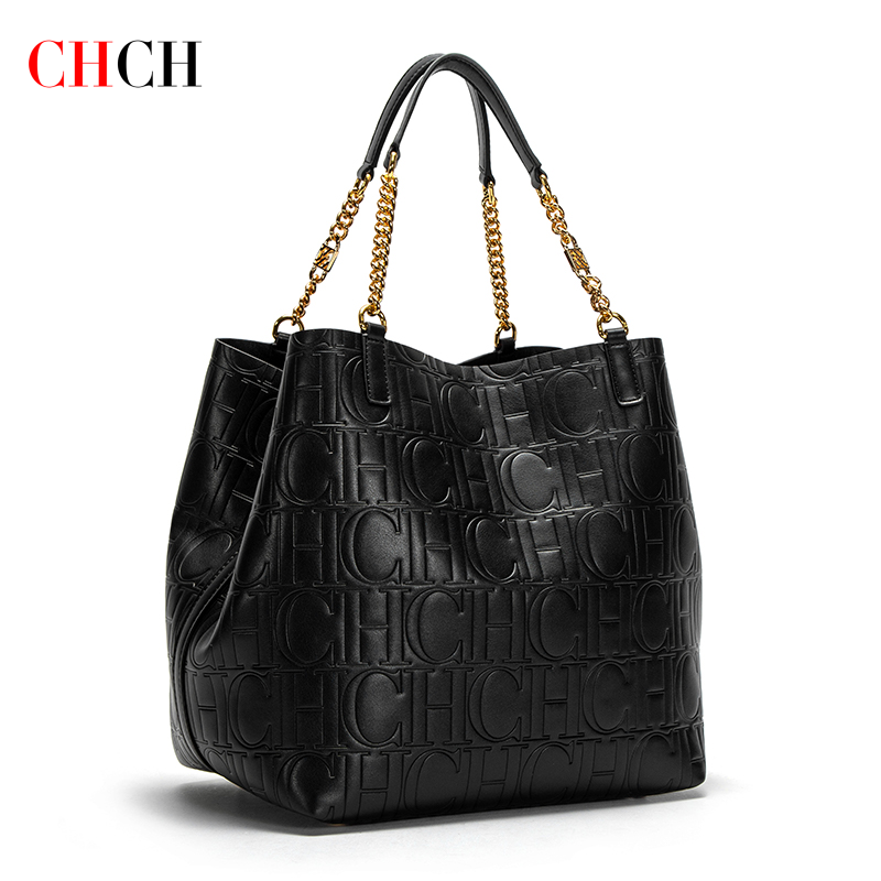 女性用チッチスチールエンボスハンドバッグ、大容量、トートバッ - Leather Work Bag Women のレビューと価格