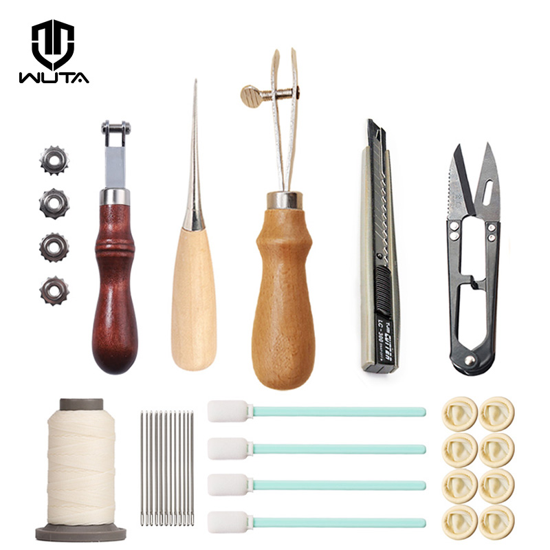 Wuta-プロのレザークラフトツールキット,25/27/29 - Beginner Leatherwork Kit のレビューと価格