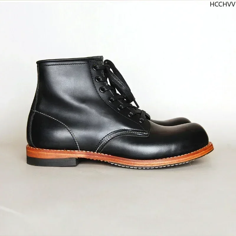 男性用の手作り本革アンクルブーツ,ヴィンテージ,カジュアル, - Vintage Leatherwork のレビューと価格